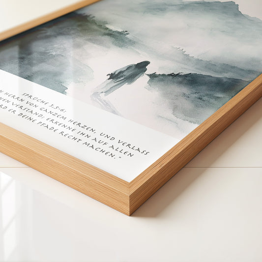 Mensch Silhouette Nebel Malerei