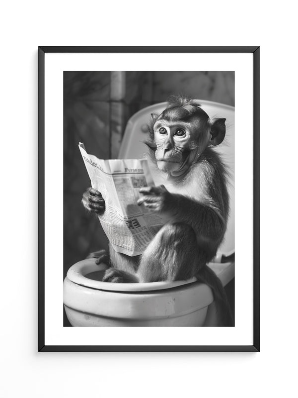 Affe Zeitung Toilettenszene