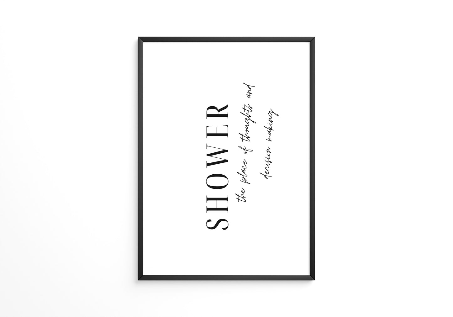 Shower Zitat modern