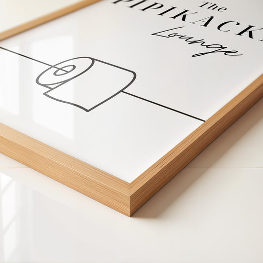 Toilettenpapier Minimalistisch Schwarzweiß