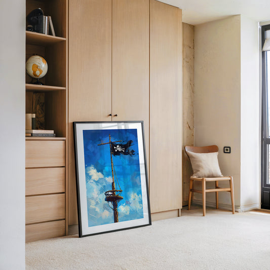 Piratenschiff Mast Wellenhimmel