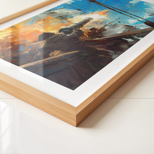 Piratenkanone Feuer Action