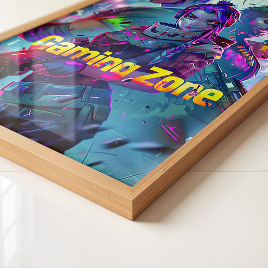 Futuristische Gamer Neonfarben