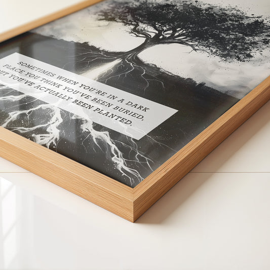 Baum Silhouette schwarz-weiß