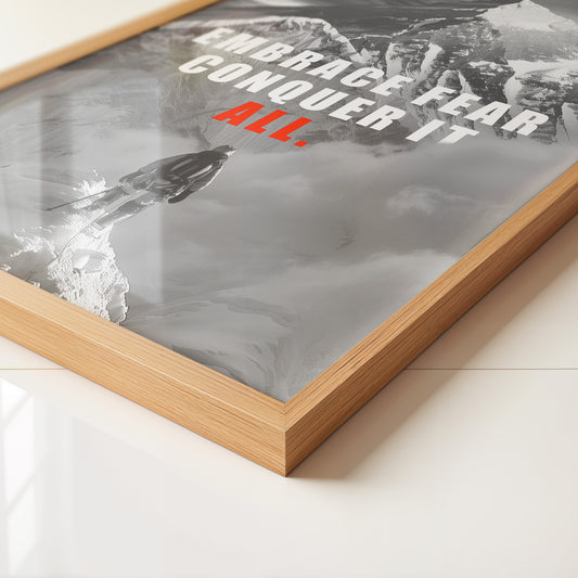 Bergsteiger Abstieg Schwarzweiß