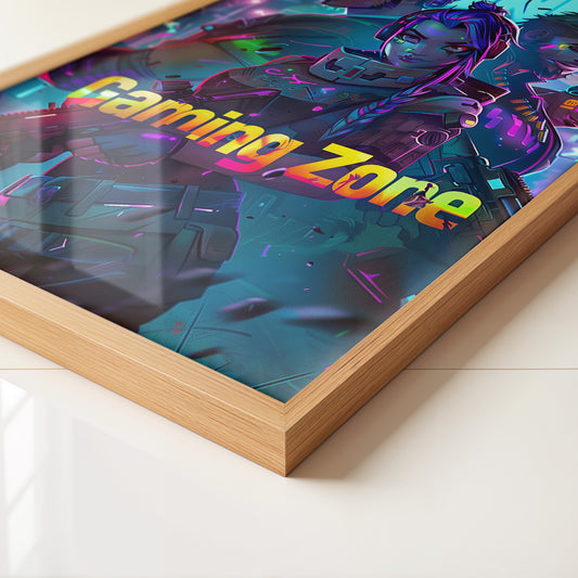 Gaming Charaktere Neonfarben