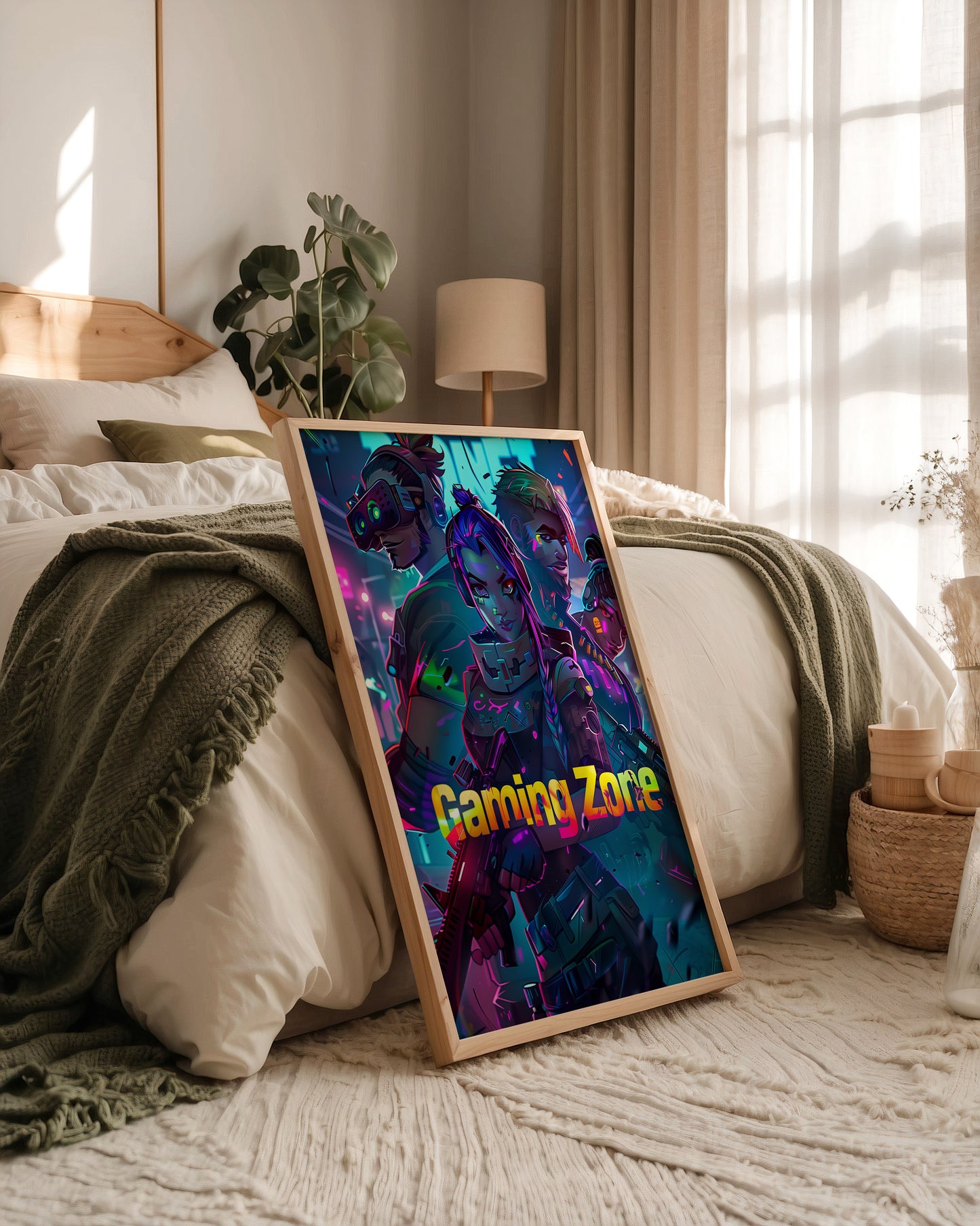 Gaming Charaktere Neonfarben