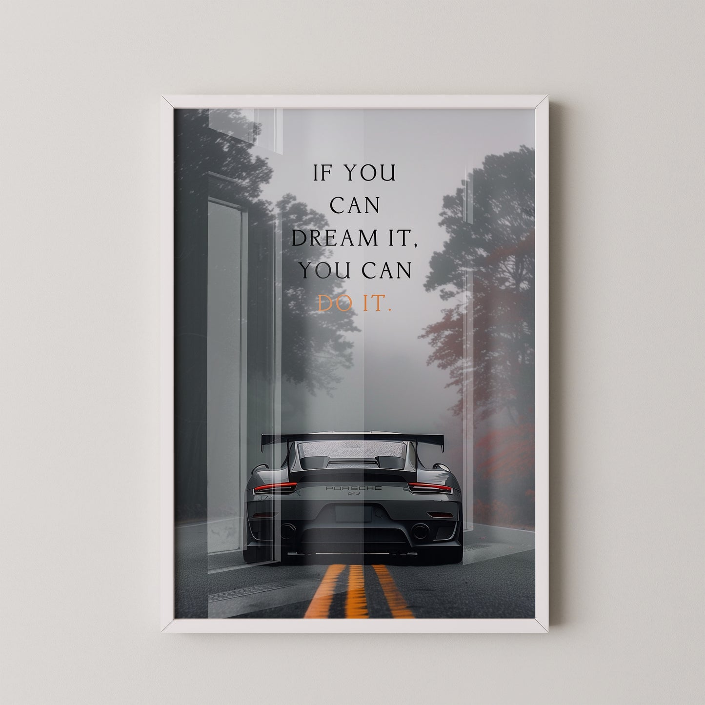 Porsche Nebel Fahrt