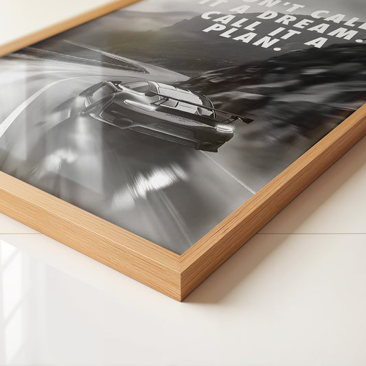 Porsche Kurve Schwarzweiß Dynamik