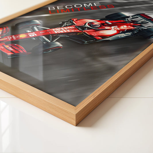 Rennwagen Rot Vogelperspektive