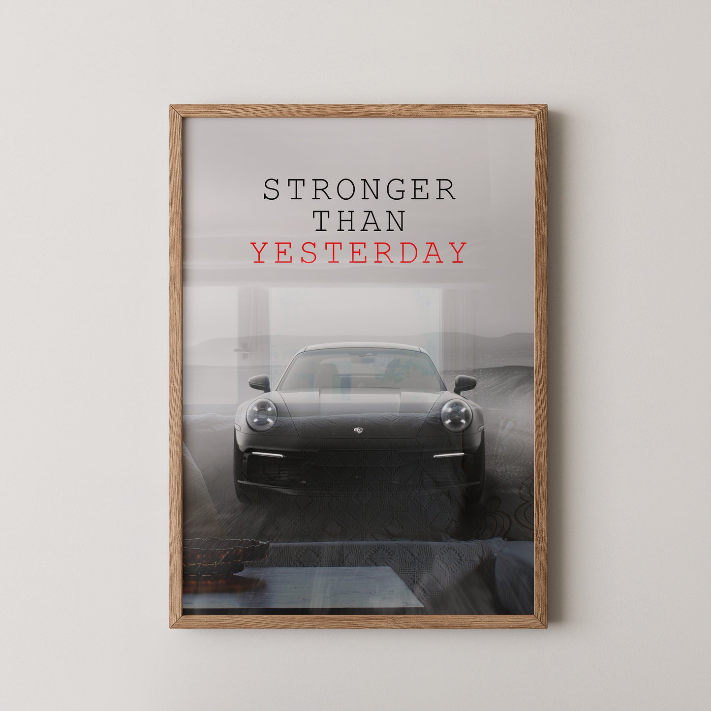 Porsche 911 dynamisch grau