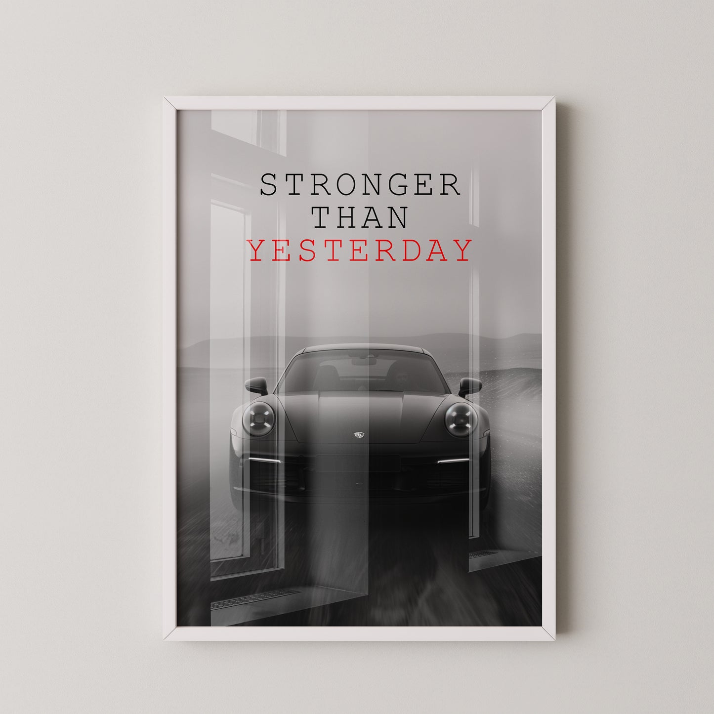 Porsche 911 dynamisch grau