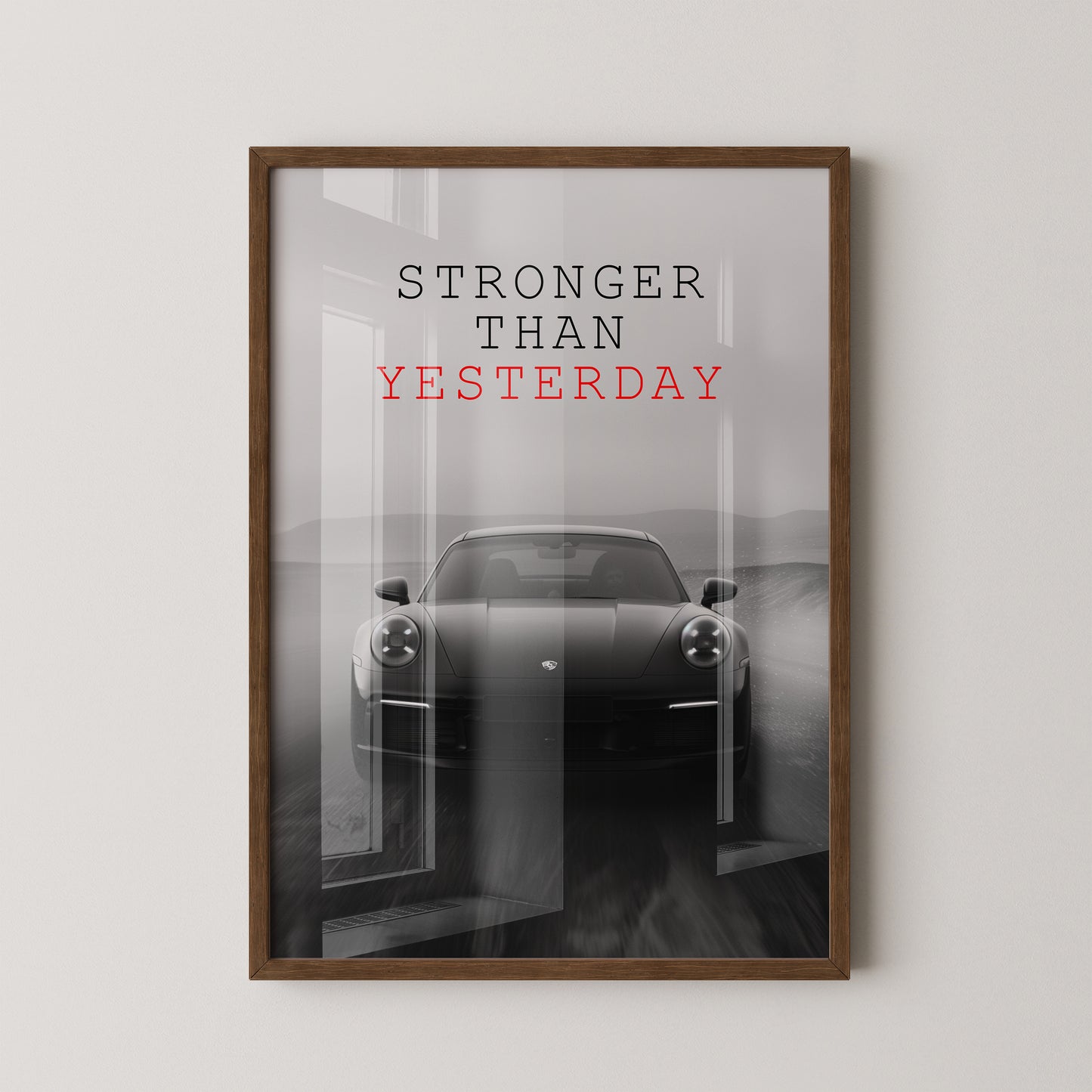 Porsche 911 dynamisch grau