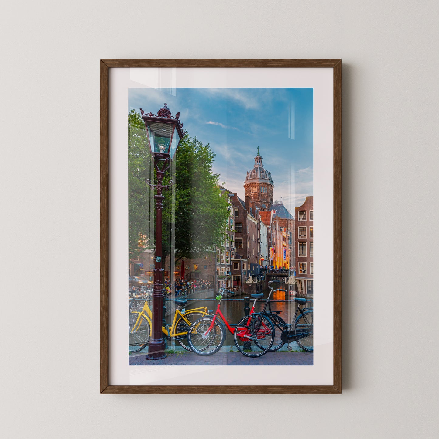 Amsterdam Fahrräder Kanalabend