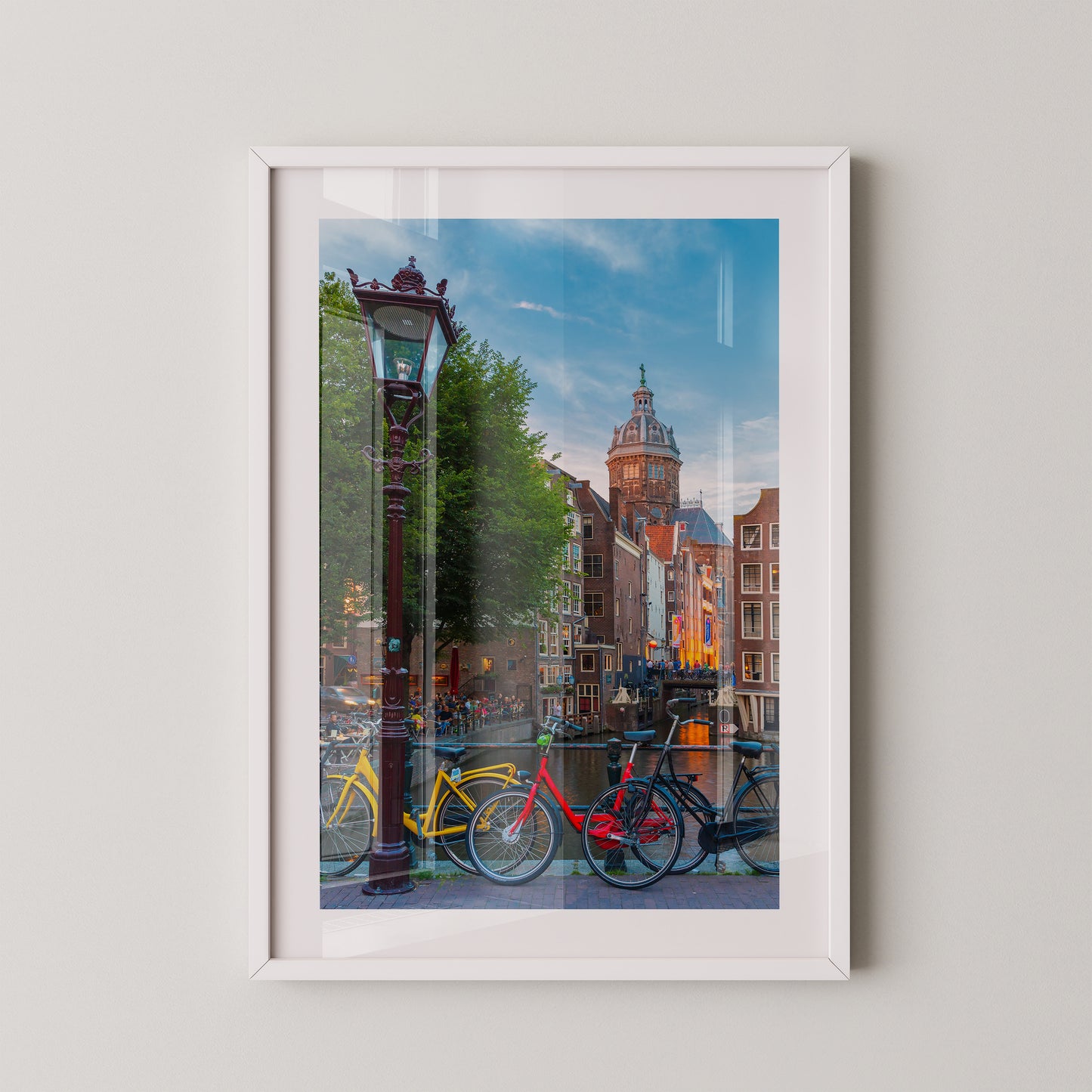Amsterdam Fahrräder Kanalabend