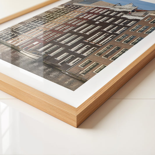 Grachtenhäuser Spiegelung Wasser