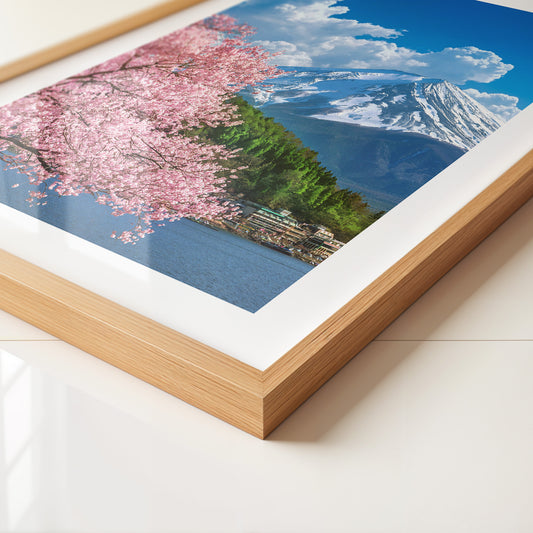 Kirschblüten Berglandscape