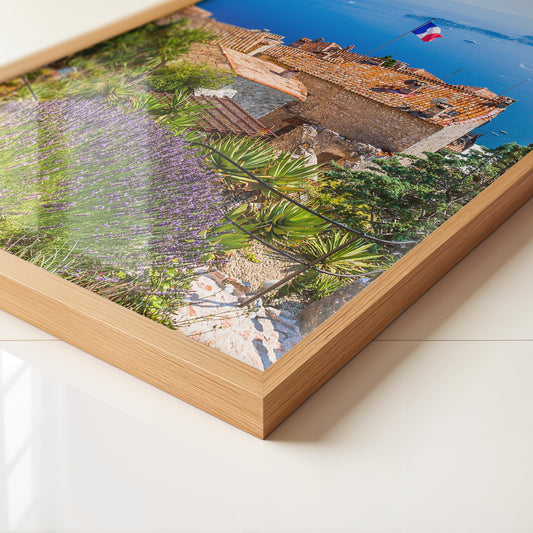 Mittelmeer Dorf Lavendelfelder