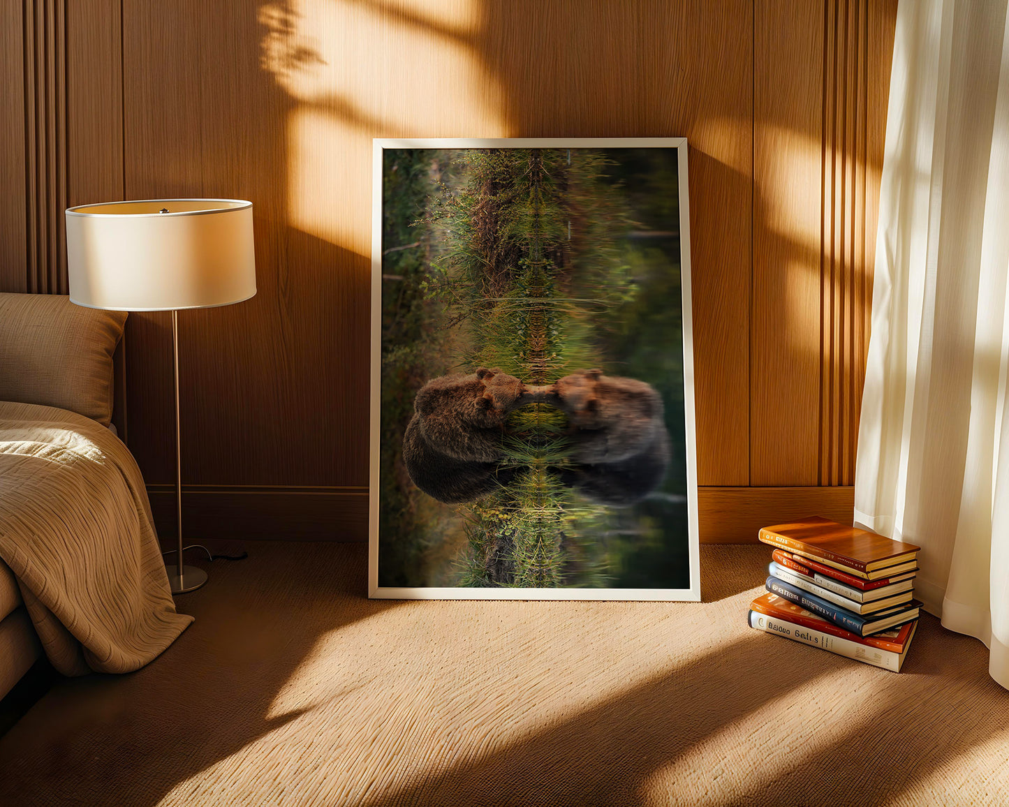 Bären Spiegelung Naturkunst