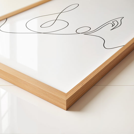 Notenschlüssel Linie stilisiert