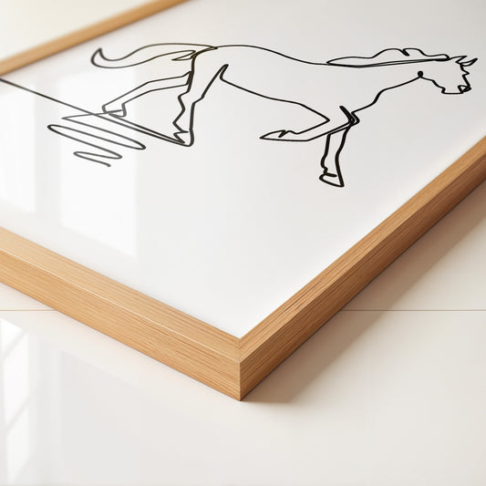 Pferd Kontur minimalistisch