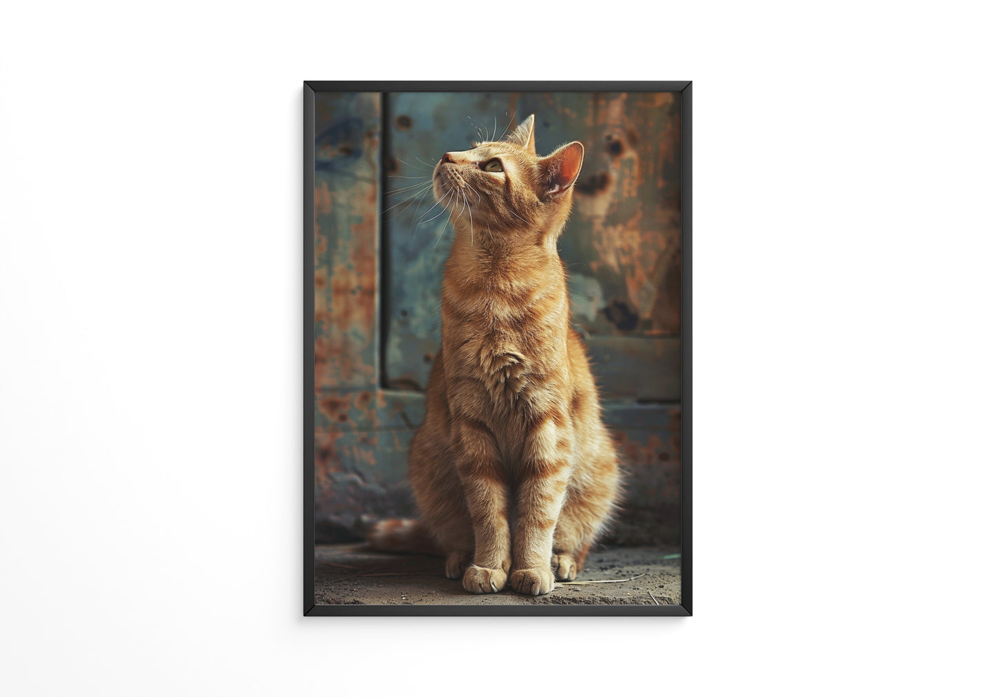 Rote Katze Vintage Stil