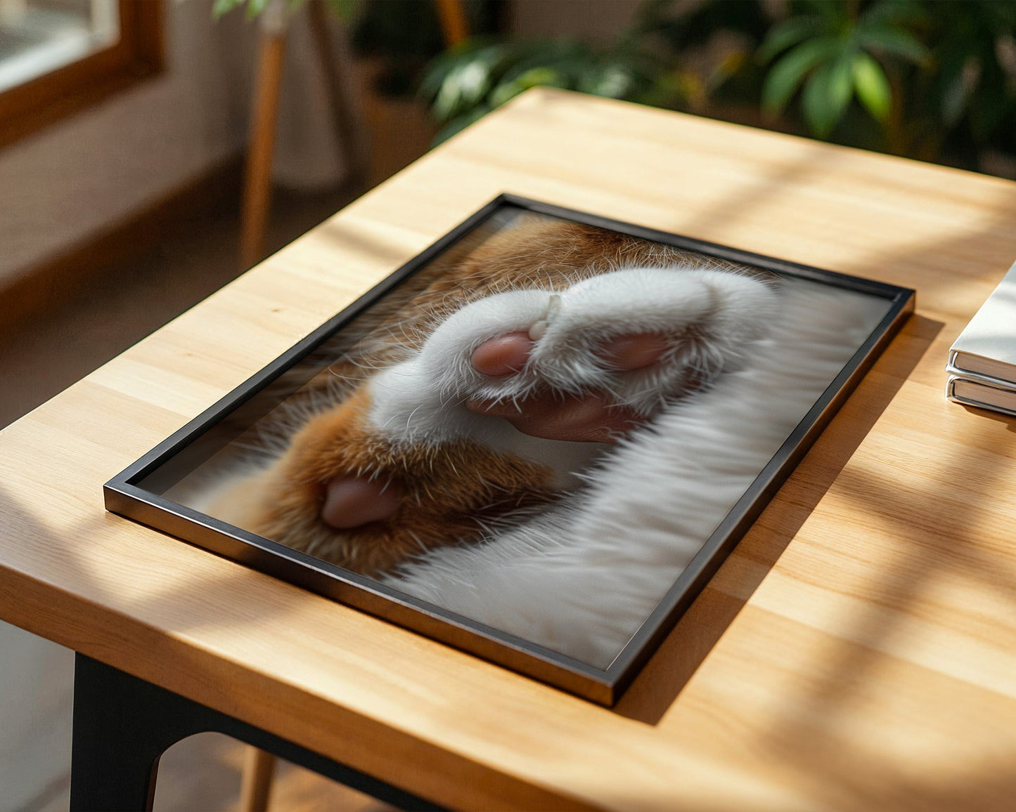 Katzenpfoten Nahaufnahme flauschig