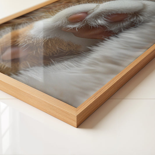 Katzenpfoten Nahaufnahme flauschig