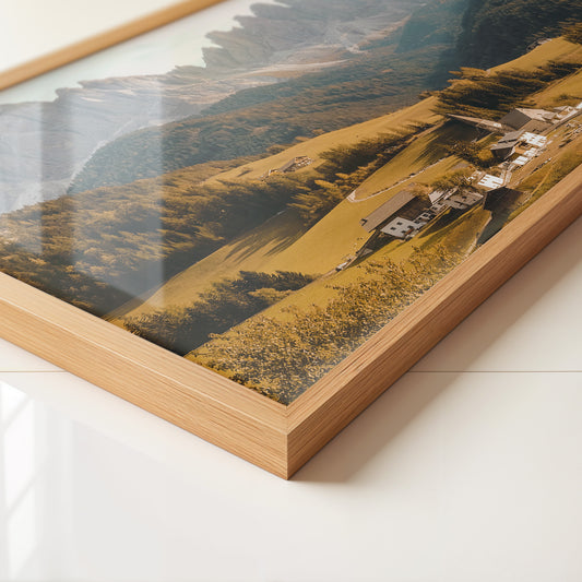 Bergdorf Herbstfarben Panorama