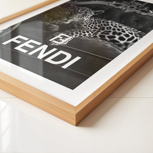 Leoparden Loungesessel Schwarzweiß