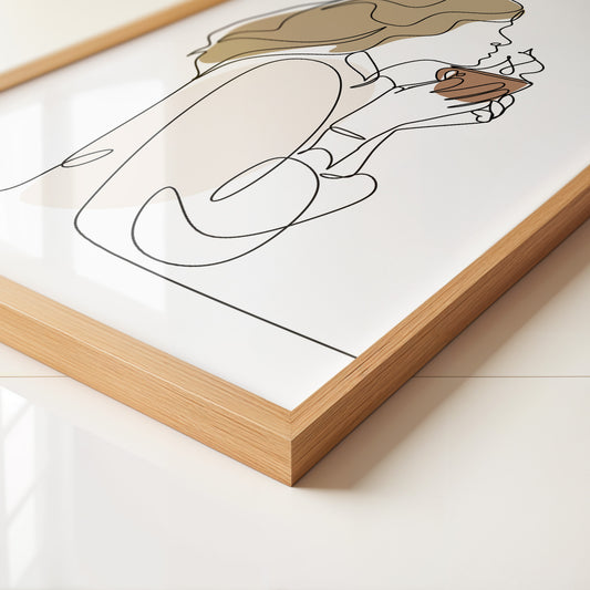 Kaffeegenuss Linie Minimalistisch