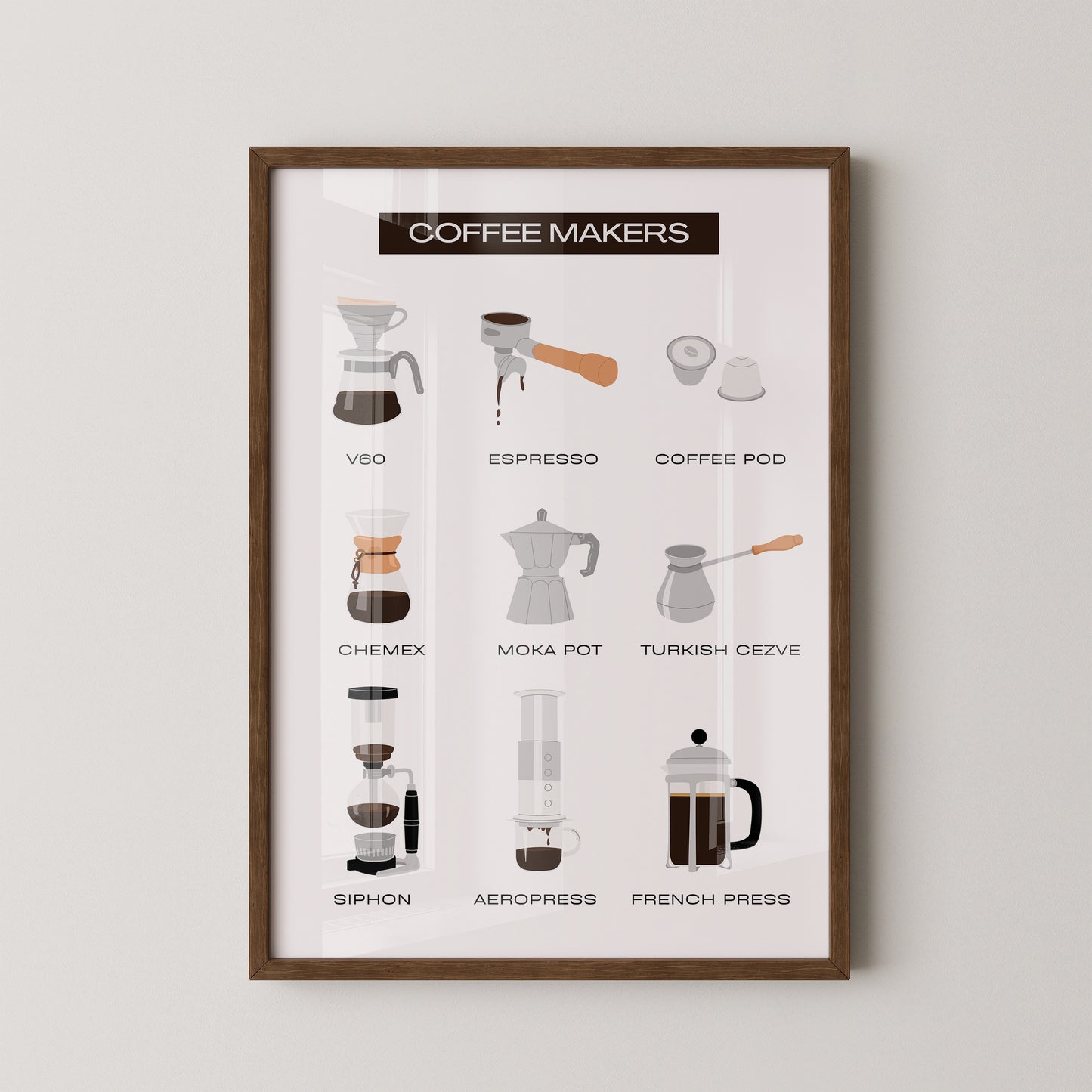 Kaffeezubereiter Illustrationen Vielfalt