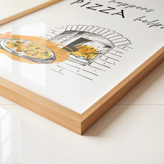 Pizzaofen Skizze warm