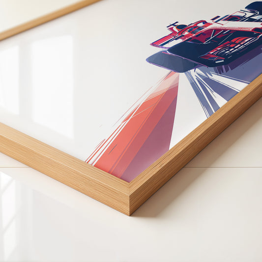 Rennwagen Dynamik Seitenperspektive