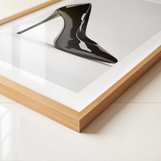 Schwarzer Lackpumps elegant