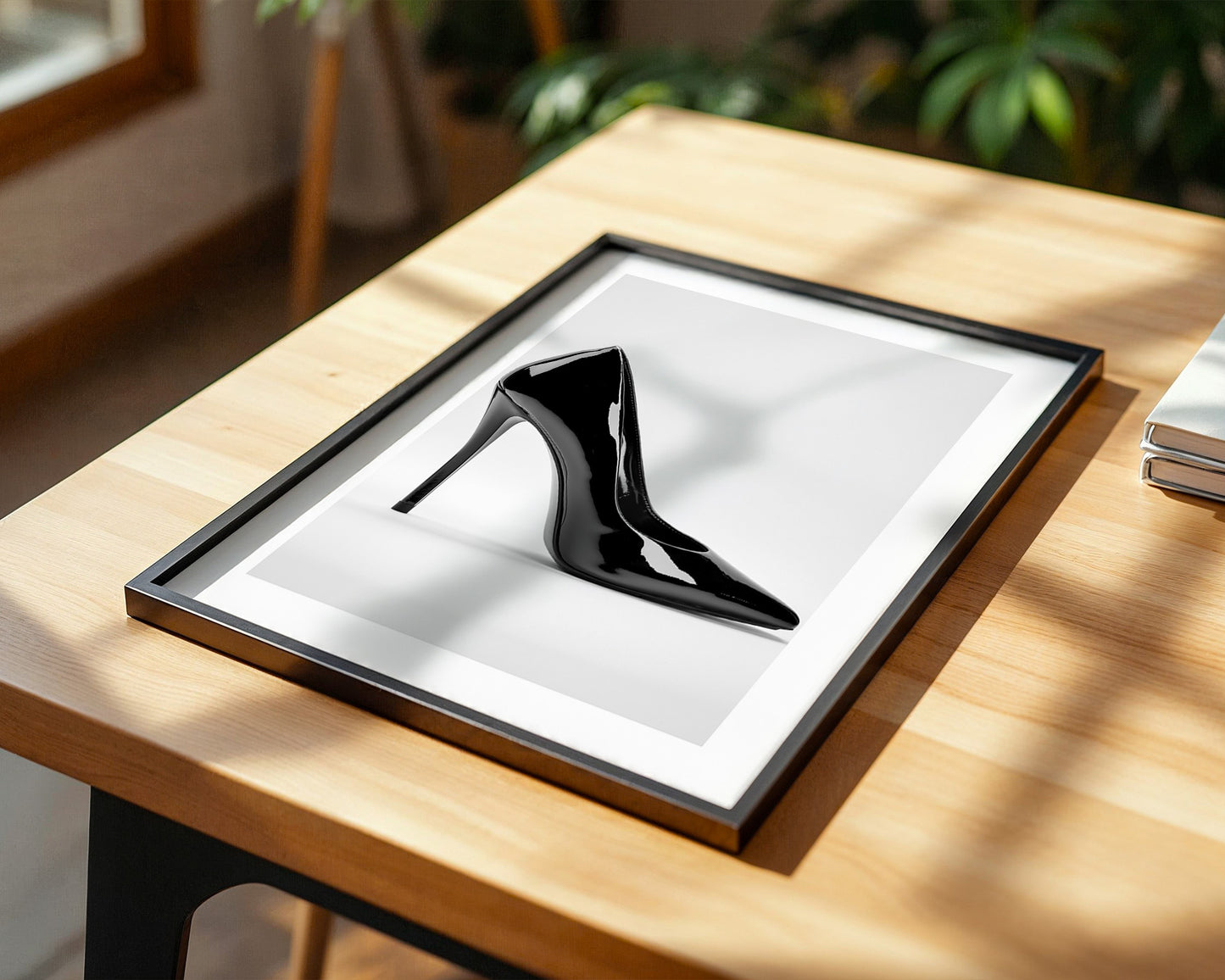Schwarzer Lackpumps elegant