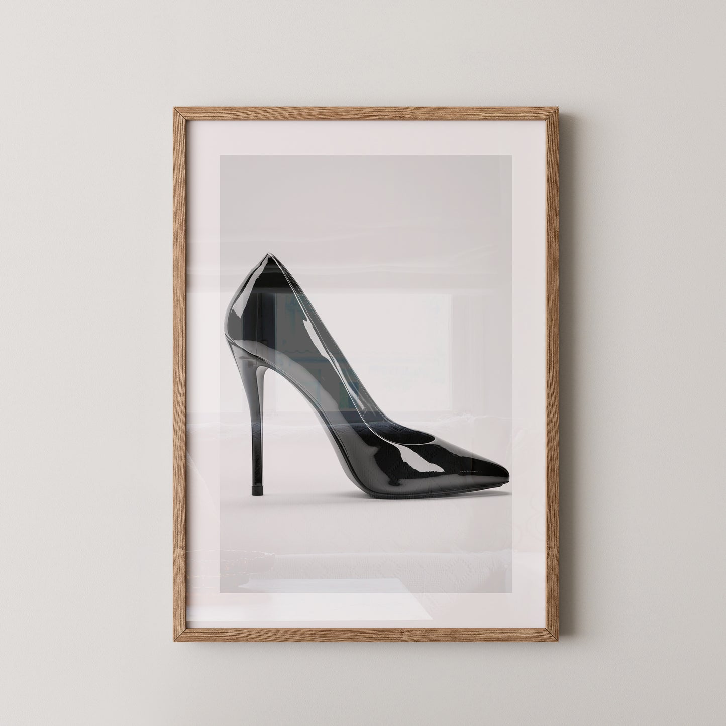 Schwarzer Lackpumps elegant