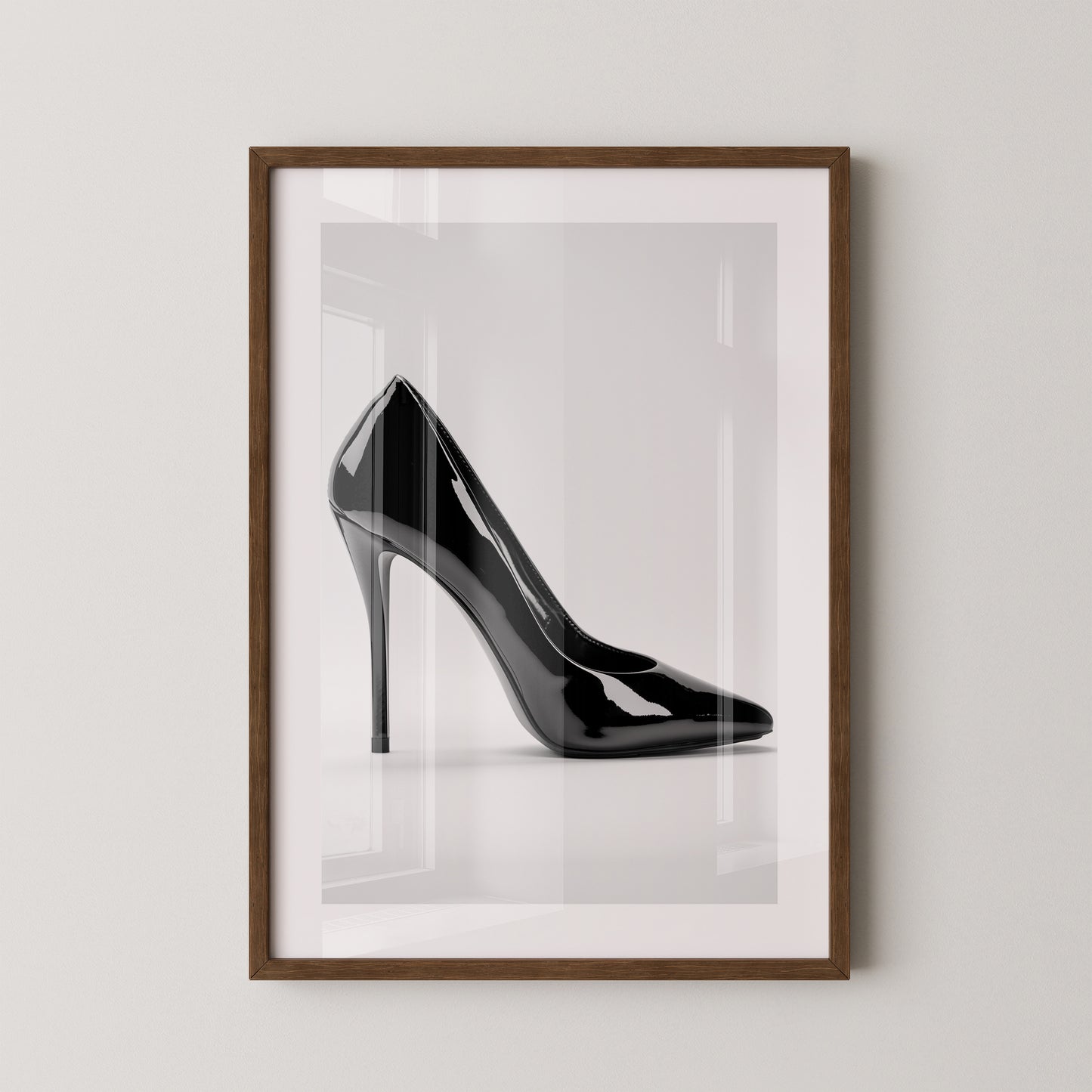 Schwarzer Lackpumps elegant