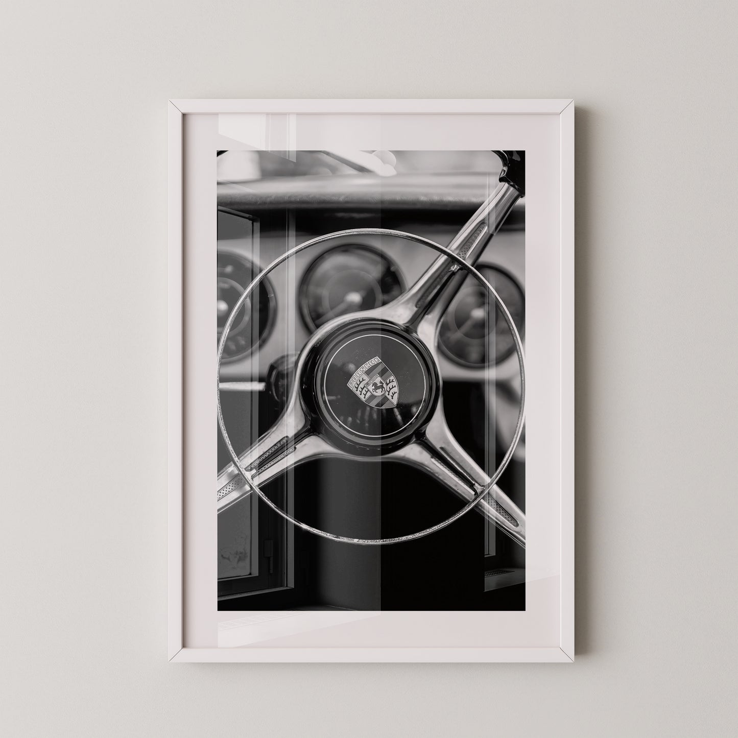 Porsche Lenkrad Retro S/W