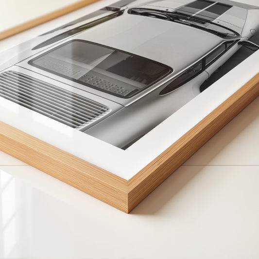 Porsche 911 Draufsicht Weiß