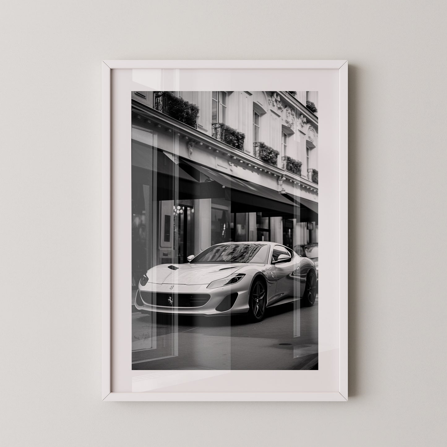 Auto Stadt B/W