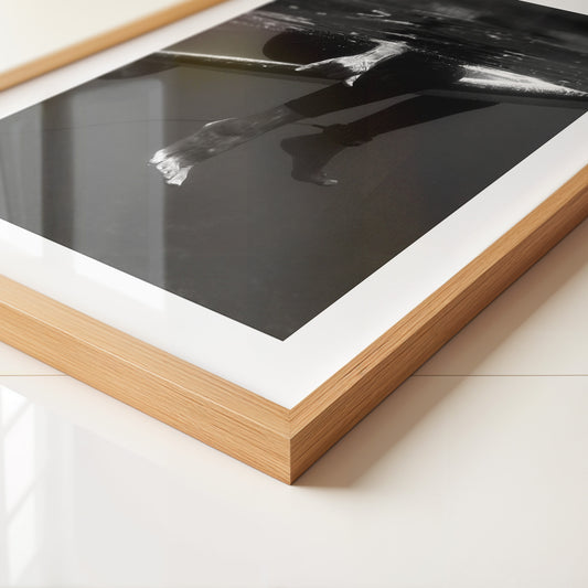 Surfer Beine Unterwasser S/W