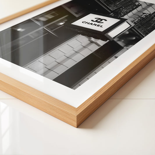 Retro Leuchtreklame Schwarzweiß