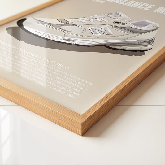 Sneaker Illustration Retro-Stil