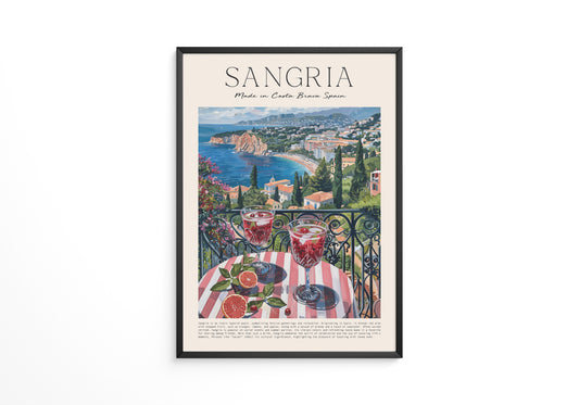 Sangria Terrasse Küstenblick