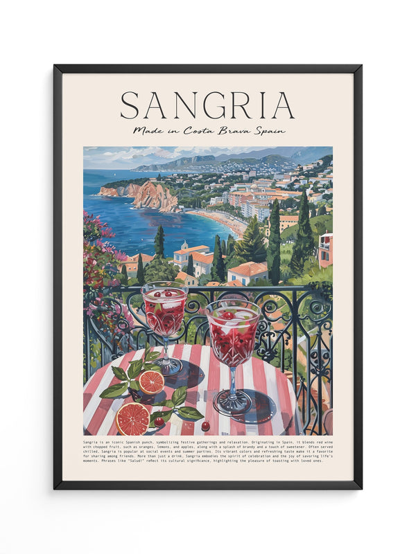 Sangria Terrasse Küstenblick