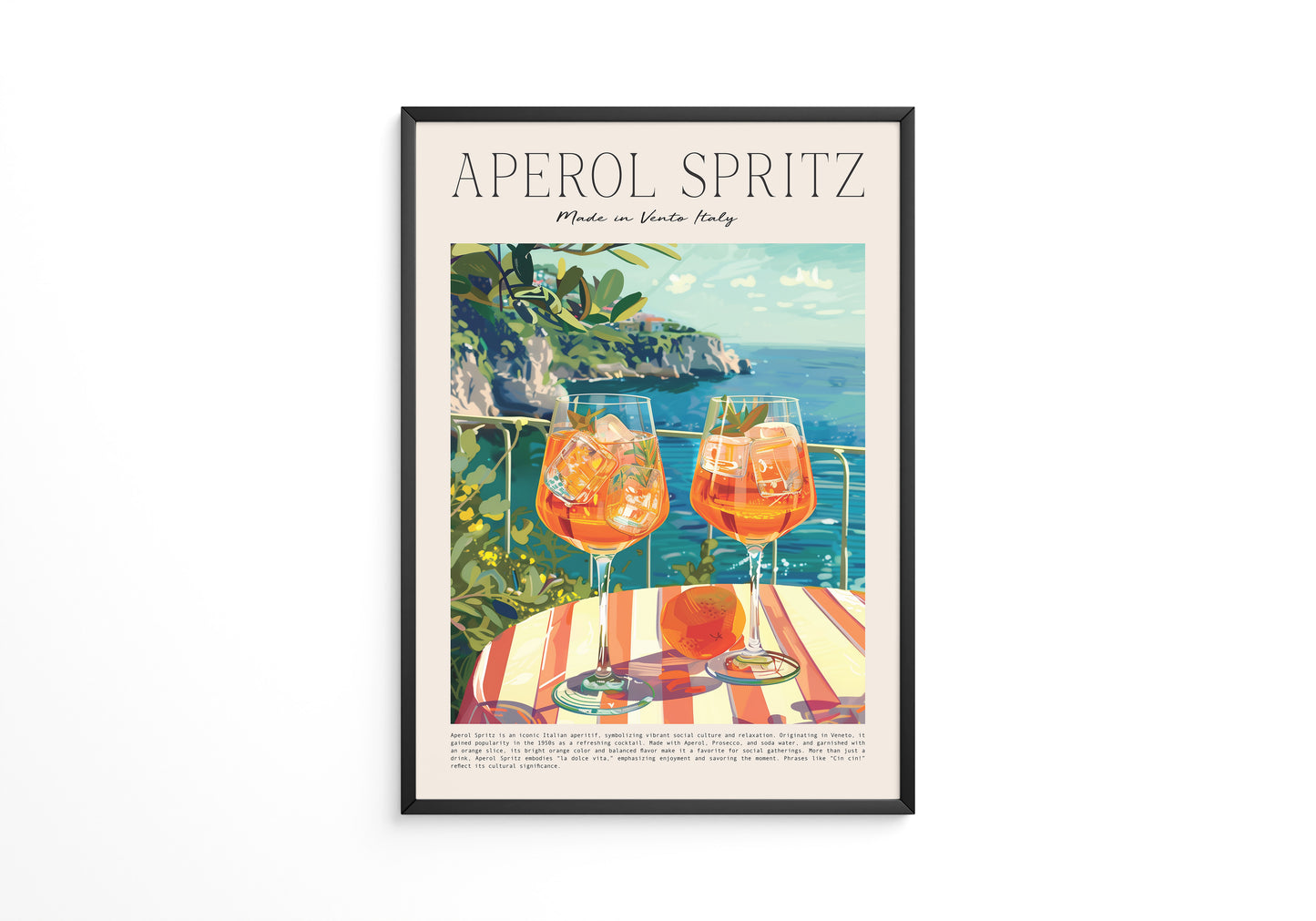 Sommerdrink Illustration Meerblick