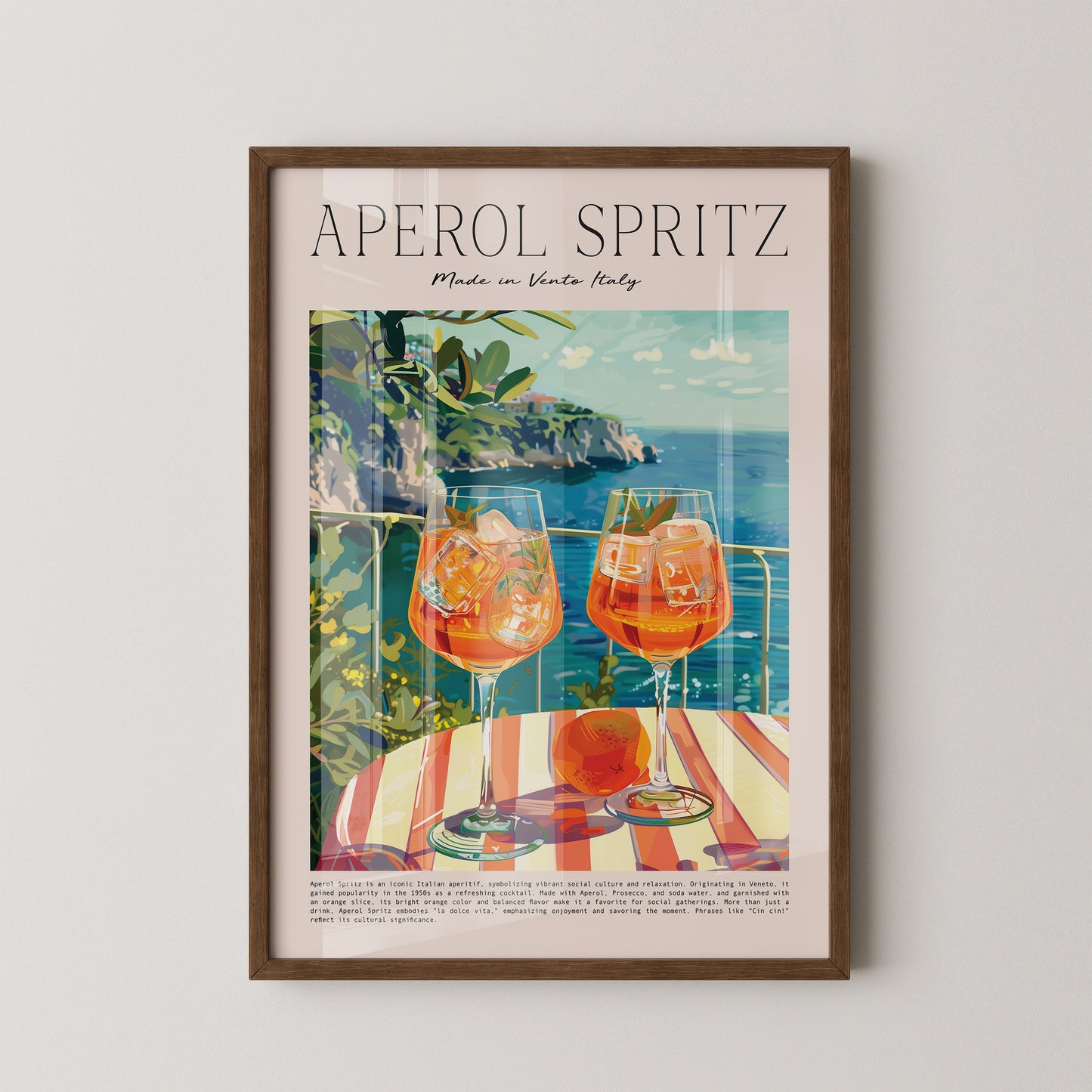 Aperol Spritz Illustration Meerblick