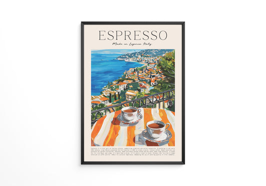 Espresso Meerblick Malerei