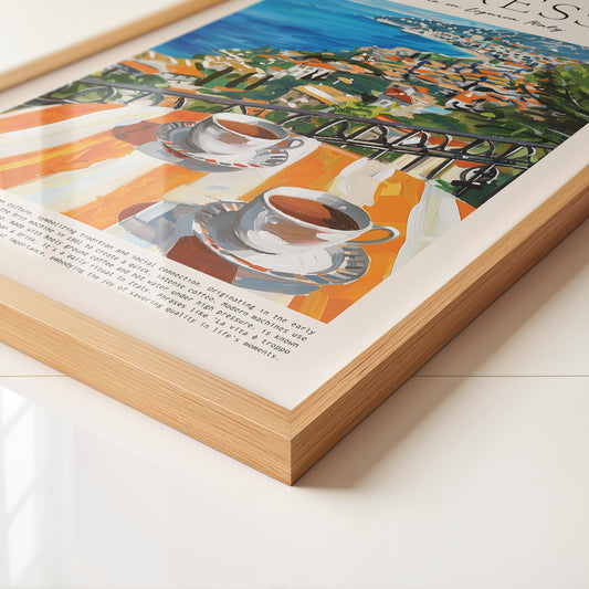 Espresso Meerblick Malerei